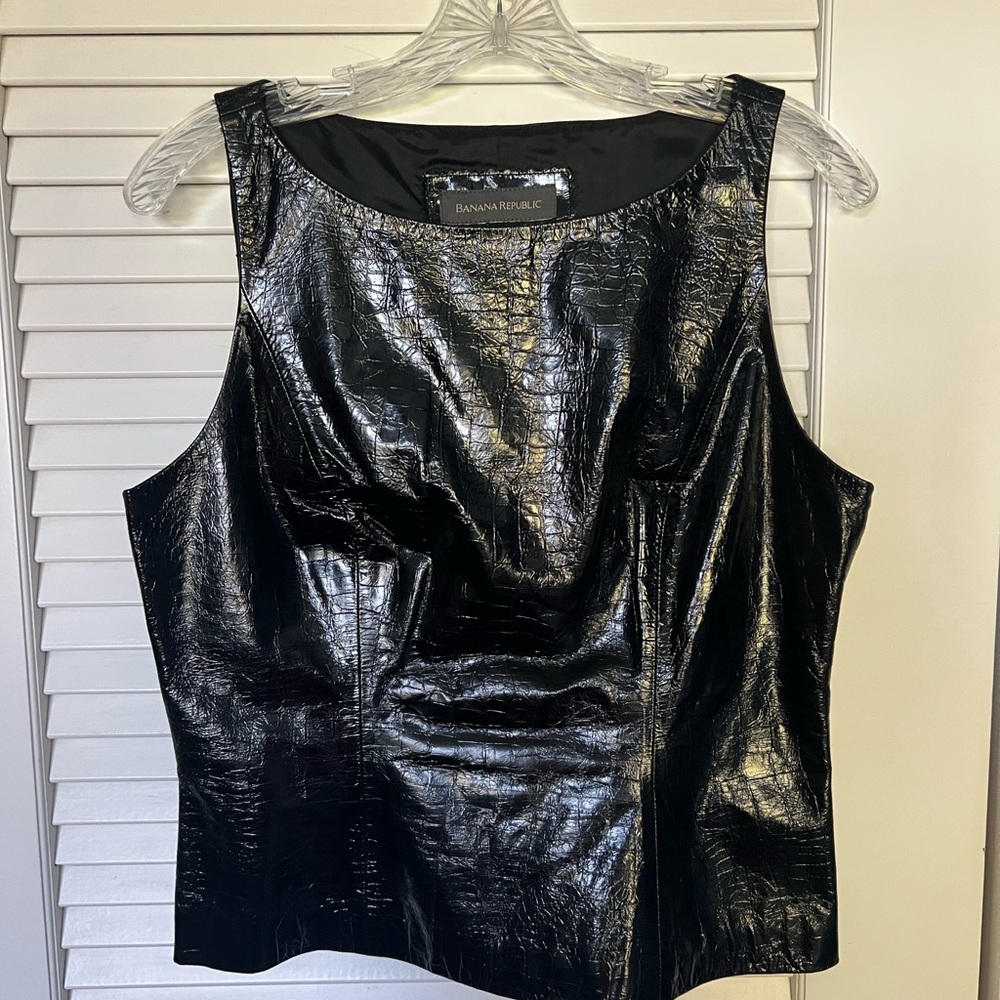 Banana Republic Leather Top